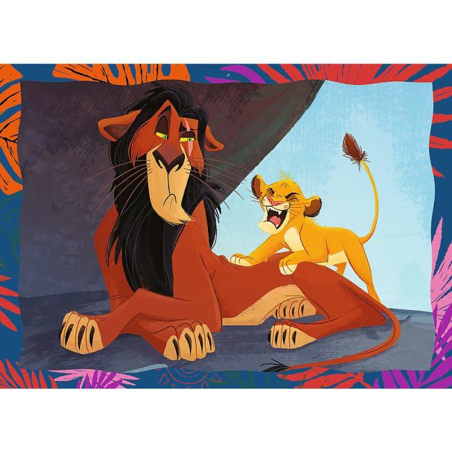 PUZZLE TREFL 4IN1 DISNEY REGELE LEU VIV34653