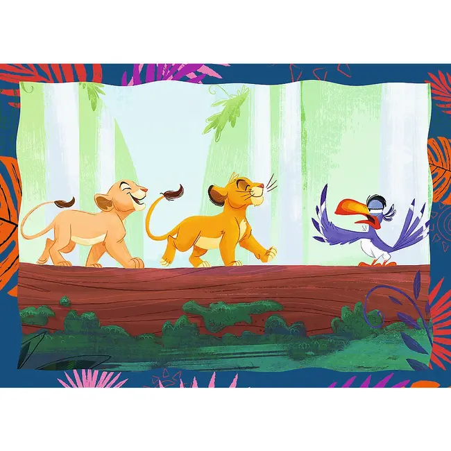 PUZZLE TREFL 4IN1 DISNEY REGELE LEU VIV34653