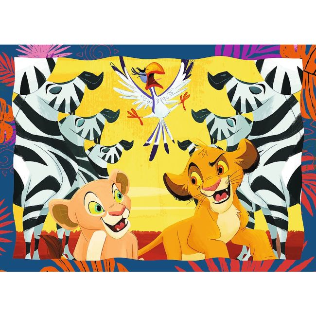 PUZZLE TREFL 4IN1 DISNEY REGELE LEU VIV34653