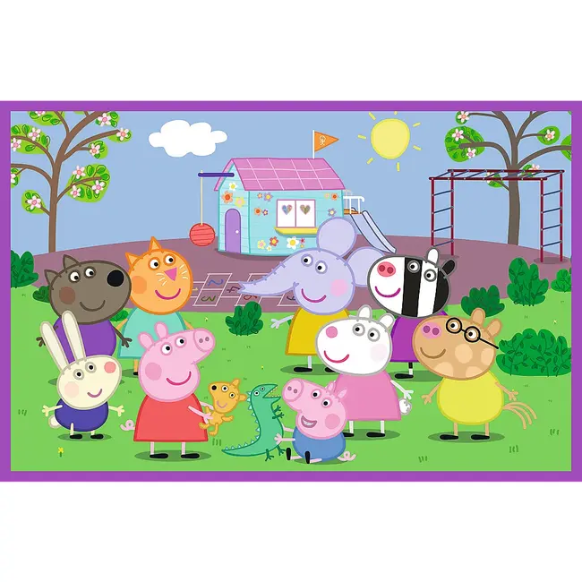 PUZZLES 2X24 PEPPA PIG O ZI LA JOACA CU PEPPA PIG VIV34435