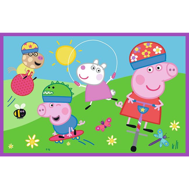 PUZZLES 2X24 PEPPA PIG O ZI LA JOACA CU PEPPA PIG VIV34435