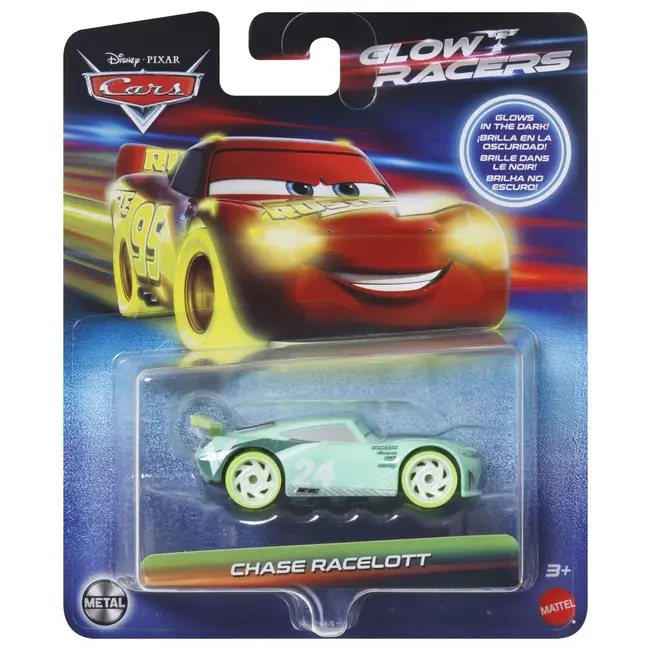 CARS GLOW RACERS MASINUTA METALICA CHASE RACELOTT 1:55 VIVMTHPG76_HYM84