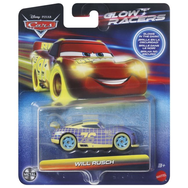 CARS GLOW RACERS MASINUTA METALICA WILL RUSCH 1:55 VIVMTHPG76_HVF08