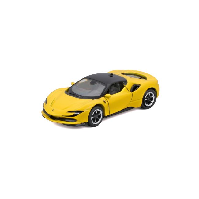 MAISTO MASINUTA METALICA SPEED ICONS FERRARI SF90 STRADALE GALBEN SCARA 1 LA 64 VIVMST15703_GALBEN