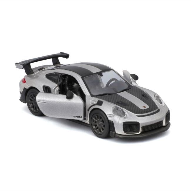 MAISTO MASINUTA METALICA SPEED ICONS PORSCHE 911 GT2 RS SILVER BLACK SCARA 1 LA 64 VIVMST15707_SilverBlack