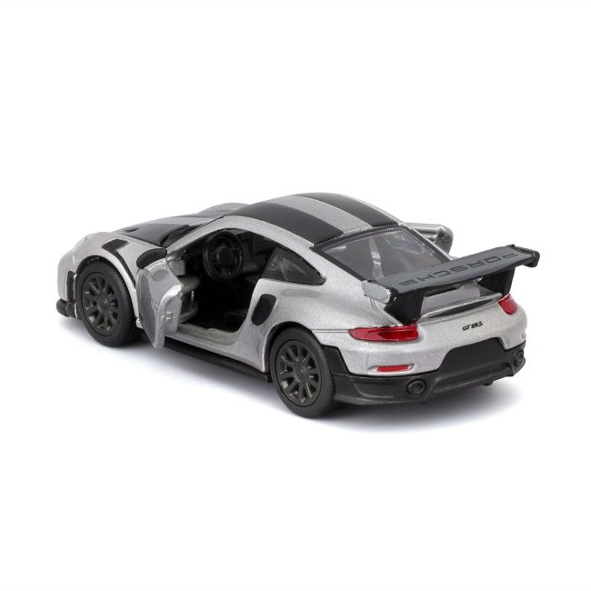 MAISTO MASINUTA METALICA SPEED ICONS PORSCHE 911 GT2 RS SILVER BLACK SCARA 1 LA 64 VIVMST15707_SilverBlack