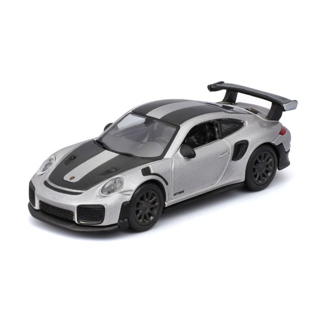 MAISTO MASINUTA METALICA SPEED ICONS PORSCHE 911 GT2 RS SILVER BLACK SCARA 1 LA 64 VIVMST15707_SilverBlack