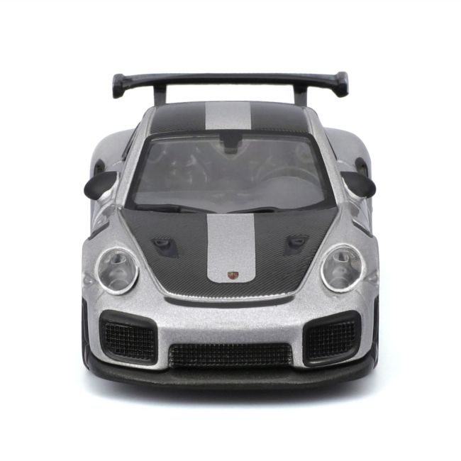 MAISTO MASINUTA METALICA SPEED ICONS PORSCHE 911 GT2 RS SILVER BLACK SCARA 1 LA 64 VIVMST15707_SilverBlack
