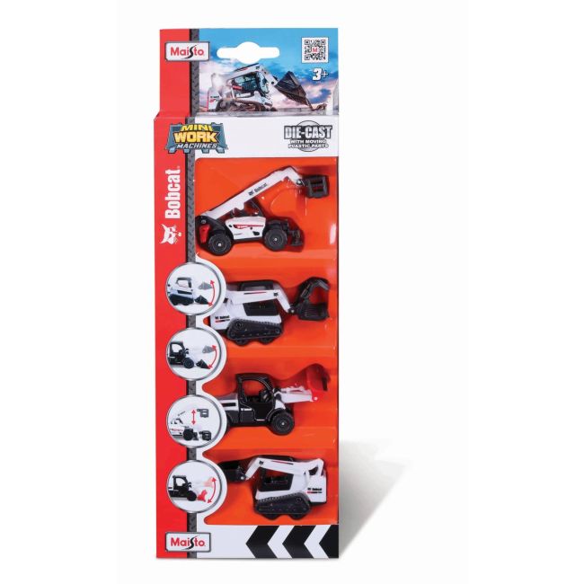 MAISTO SET 4 UTILAJE BOBCAT VIVMST12435