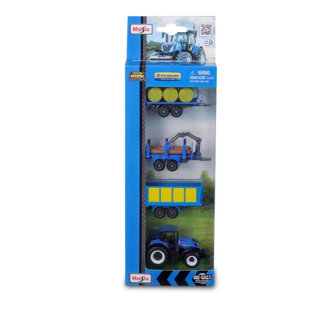 MAISTO SET 4 UTILIAJE AGRICOLE NEW HOLLAND VIVMST12563_NewHolland