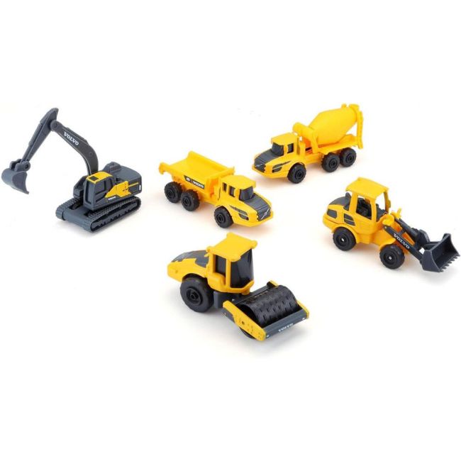 MAISTO SET 5 UTILAJE DE CONSTRUCTII VOLVO VIVMST12375