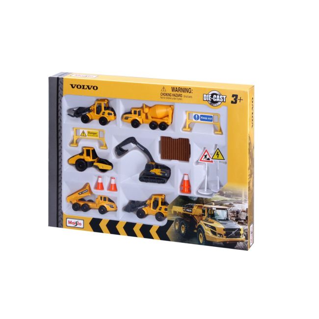 MAISTO SET UTILAJE DE CONSTRUCTII VOLVO VIVMST12376