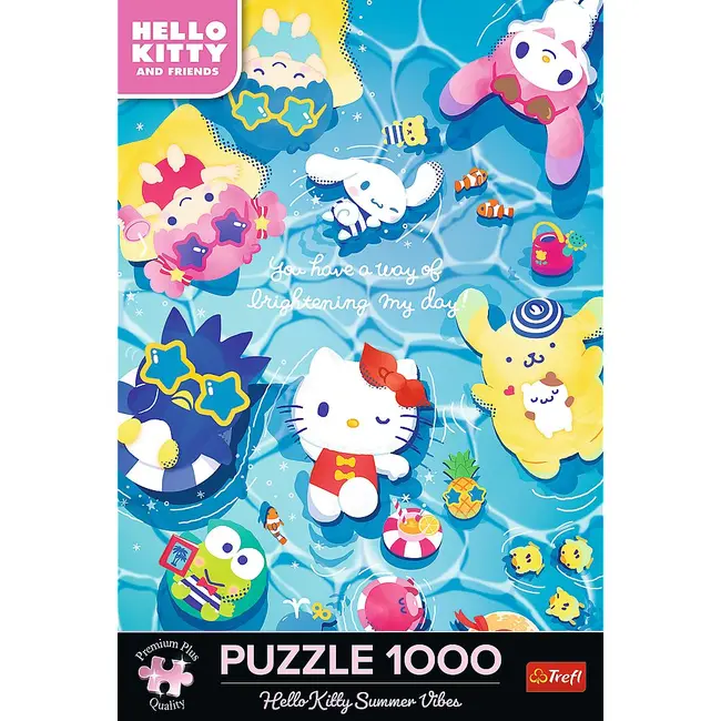 PUZZLE TREFL 1000 PREMIUM PLUS HELLO KITTY RELAXARE DE VARA VIV12067