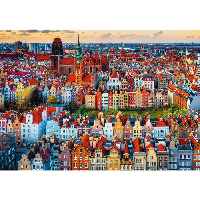 PUZZLE TREFL 1000 PREMIUM PLUS PHOTO ODYSSEY VEDERE A ORASULUI GDANSK POLONIA VIV10856