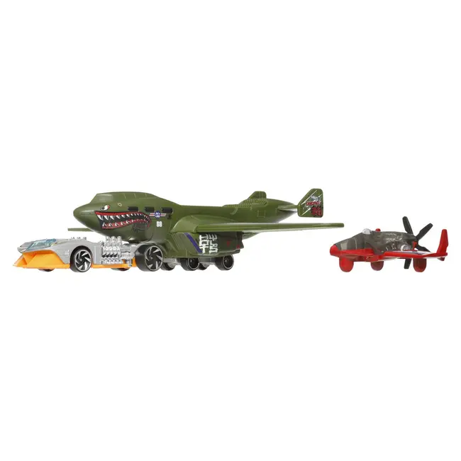 SET AVION SI MASINA HOT WHEELS SUPER RIGS TURBOLENCE TUG VIVMTBDW51_HVD95