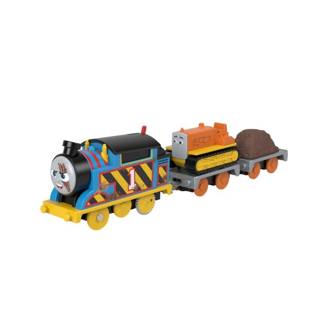 THOMAS LOCOMOTIVA MOTORIZATA ECHIPA PE SANTIER THOMAS AND TERENCE CU 2 VAGOANE VIVMTHFX97_JDF19