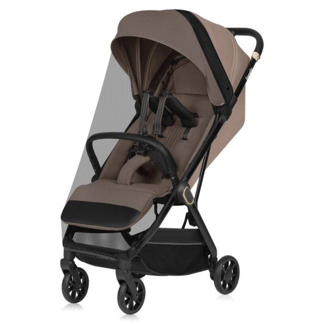 Carucior sport, Lionelo, Bess, Greutate redusa - 7.5 kg, Sustine 22 kg, 6 luni+, Capotina impermeabila, Protectie SPF 50+, Include suport sticla, Pliere cu o singura mana, Compact, Maner pentru transport, Conform cu EN1888-1 si EN1888-2, Bej BYNLO-BESS_BE