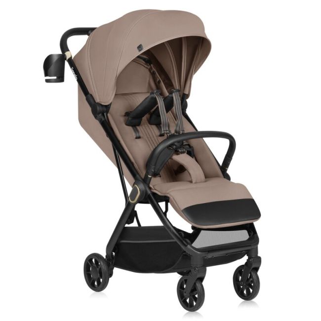 Carucior sport, Lionelo, Bess, Greutate redusa - 7.5 kg, Sustine 22 kg, 6 luni+, Capotina impermeabila, Protectie SPF 50+, Include suport sticla, Pliere cu o singura mana, Compact, Maner pentru transport, Conform cu EN1888-1 si EN1888-2, Verde BYNLO-BESS_