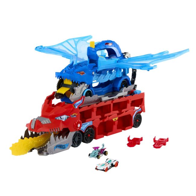 HOT WHEELS CITY TRANSPORTATOR SUPREM CU 2 DRAGONI VIVMTJBM72