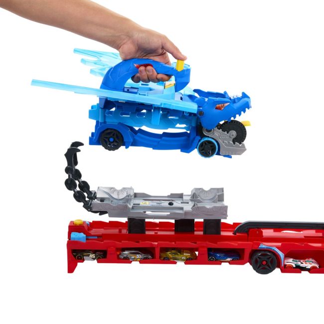 HOT WHEELS CITY TRANSPORTATOR SUPREM CU 2 DRAGONI VIVMTJBM72