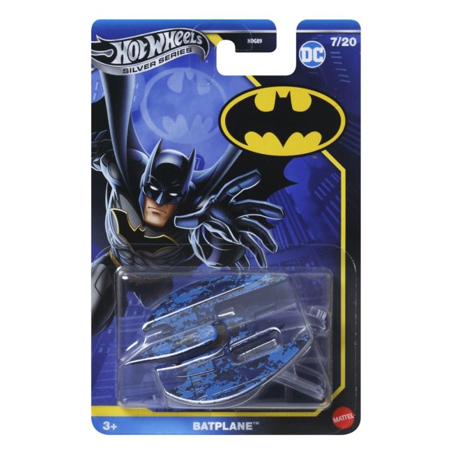 HOT WHEELS MASINA METALICA TEMATICA BATMAN BATPLANE SCARA 1 LA 64 VIVMTHDG89_JBY13