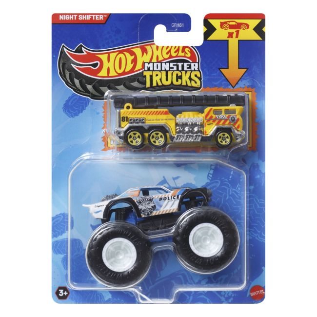 HOT WHEELS MONSTER TRUCK SI MASINUTA METALICA NIGHT SHIFTER VIVMTGRH81_JCG38