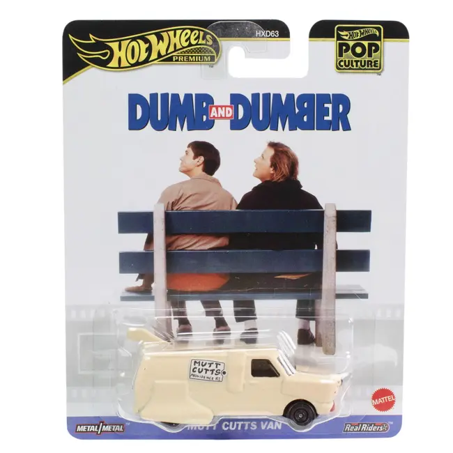 HOT WHEELS POP CULTURE MASINUTA METALICA DUMB AND DUMBER MUTT CUTTS VAN SCARA 1:64 VIVMTHXD63_JBL80