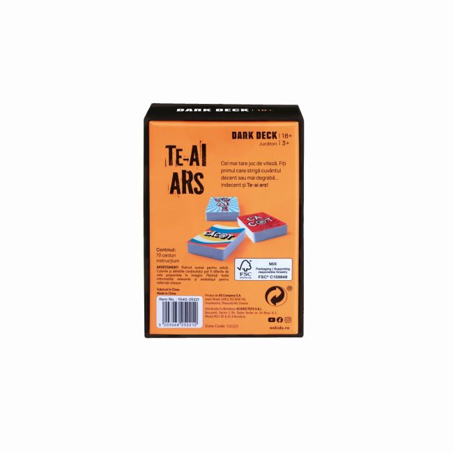 JOC DE CARTI DARK DECK TE-AI ARS VIV1040-25221
