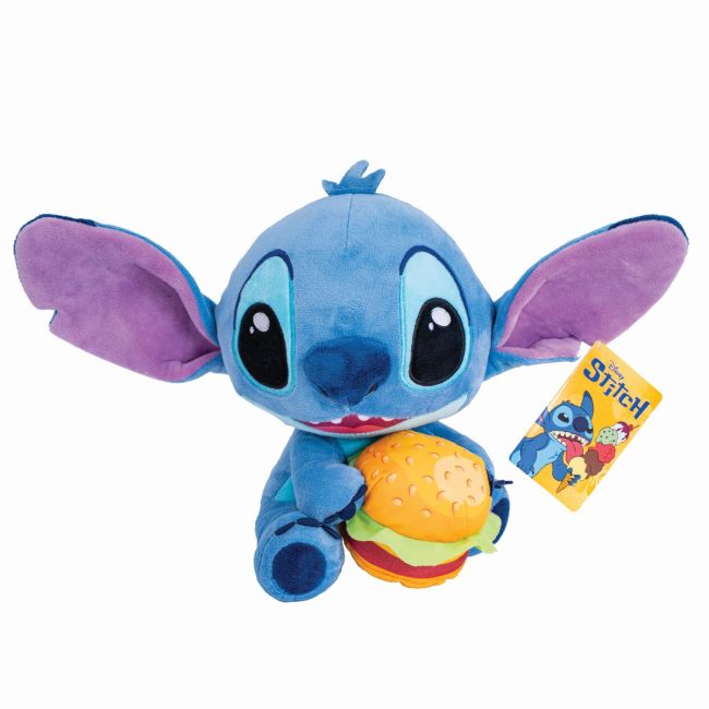 JUCARIE DE PLUS DISNEY STITCH CU BURGER 25CM VIV1607-01732