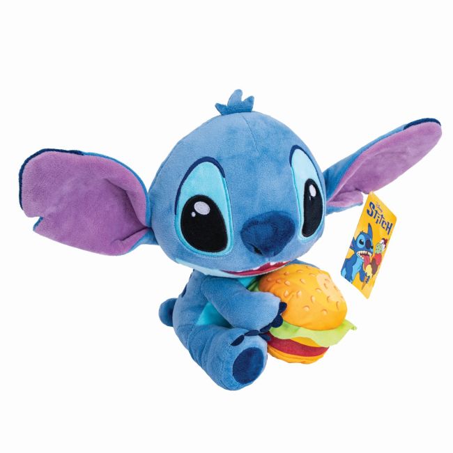 JUCARIE DE PLUS DISNEY STITCH CU BURGER 25CM VIV1607-01732