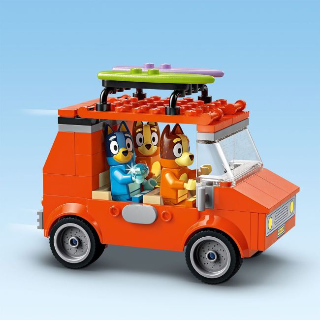 LEGO BLUEY CALATORIA FAMILIEI LUI BLUE CU MASINA LA PLAJA 11202 VIVLEGO11202