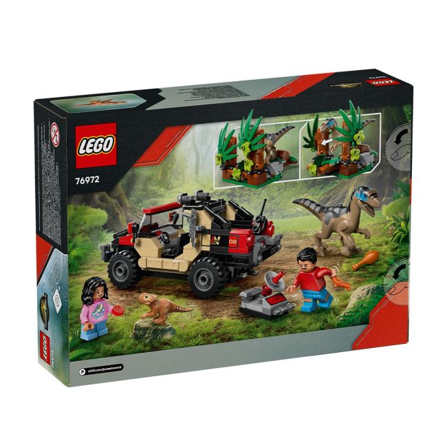 LEGO JURASSIC WORLD RENASTEREA EVADARE OFF-ROAD DIN CALEA UNUI VELOCIRAPTOR 76972 VIVLEGO76972