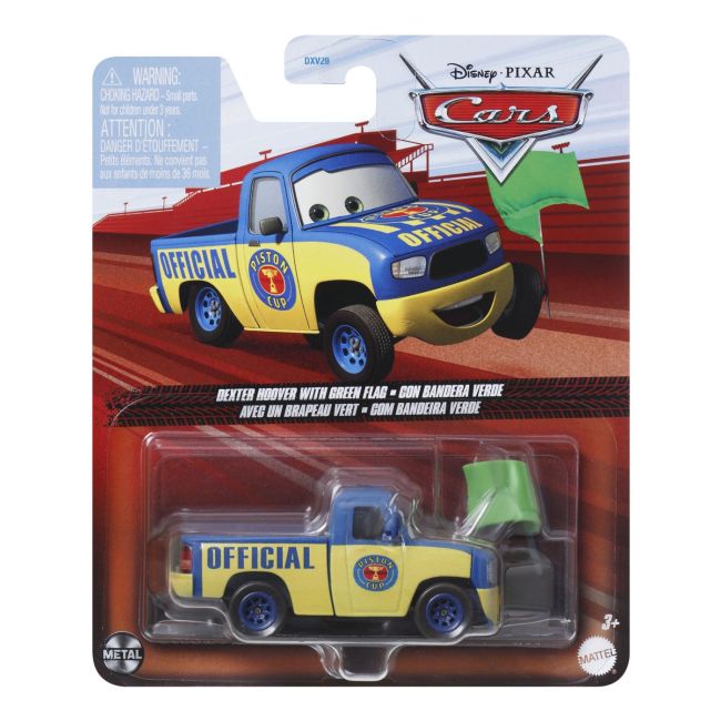 MASINUTA METALICA CARS3 PERSONAJUL DEXTER HOOVER CU STEAG VERDE VIVMTDXV29_JDL76
