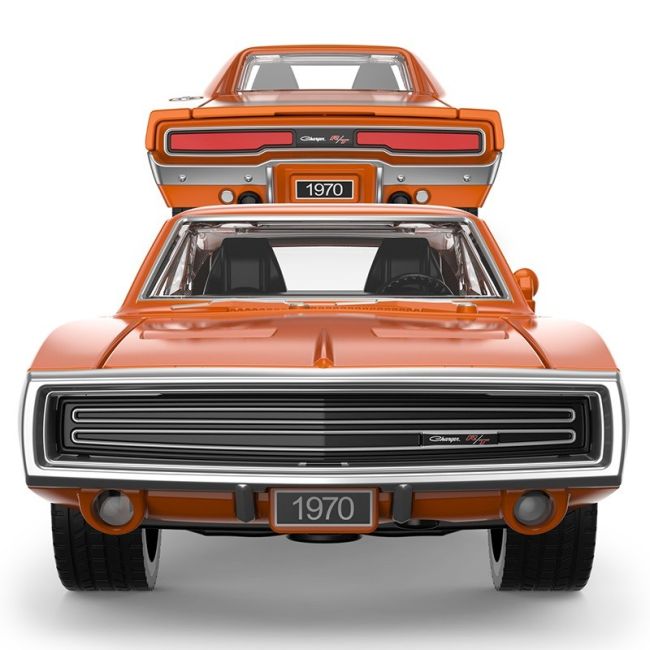 MASINUTA METALICA DODGE CHARGER R/T 1970 PORTOCALIU SCARA 1 LA 36 VIVRas64410