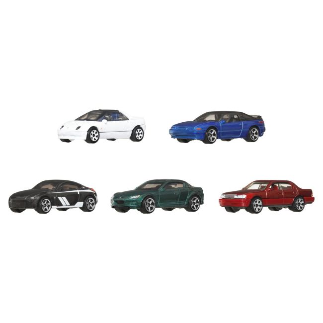 MATCHBOX SET 5 MASINUTE METALICE MBX JAPAN CRUISERS II SCARA 1:64 VIVMTC1817_JBX24