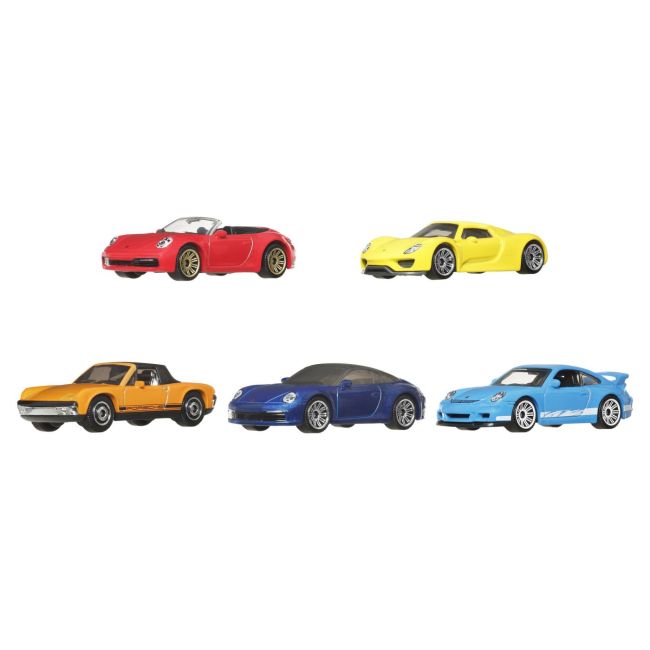 MATCHBOX SET 5 MASINUTE METALICE PORSCHE HEROES SCARA 1:64 VIVMTC1817_JBX28