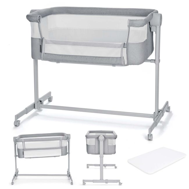 PATUT CO-SLEEPER KINDERKRAFT NESTE UP, FULL LIGHT GREY VIVKLNEUP02LGRF000