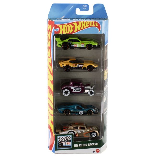 SET 5 MASINI HOT WHEELS HW RETRO RACERS VIVMT1806_JBJ86