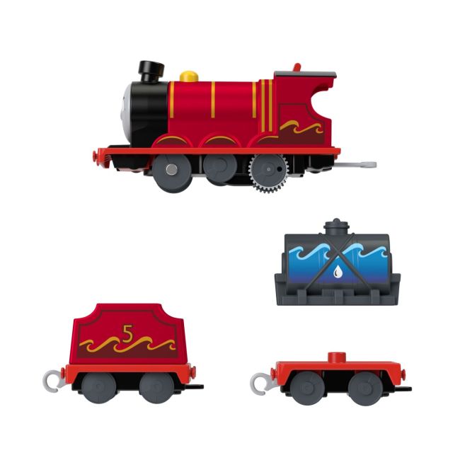 THOMAS LOCOMOTIVA MOTORIZATA SPLASH TANK JAMES CU 2 VAGOANE VIVMTHFX97_HNN07