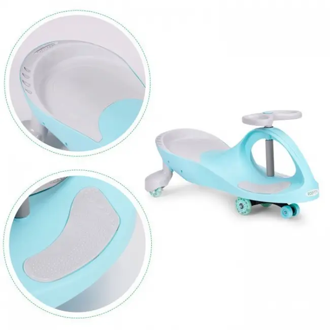 Trotineta gravitationala tip barca cu roti led ecotoys ym-sw-1 - albastru - resigilat edeediym-sw-1blue_resigilat