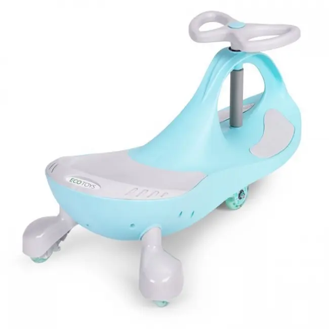 Trotineta gravitationala tip barca cu roti led ecotoys ym-sw-1 - albastru - resigilat edeediym-sw-1blue_resigilat