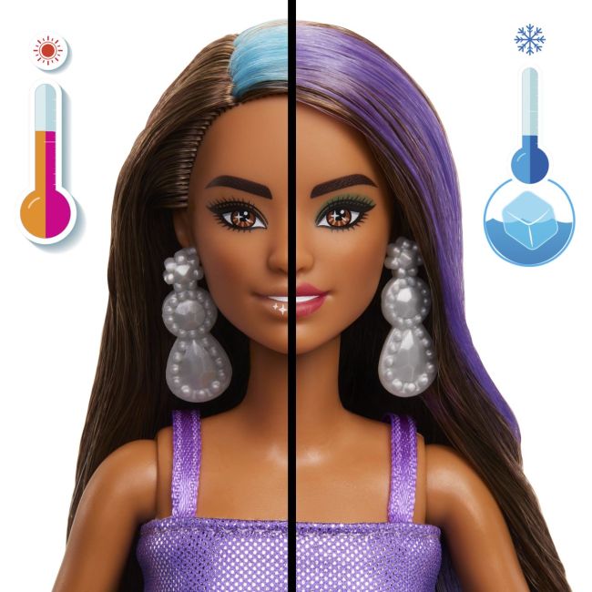 BARBIE SET PARTY UNBOXED REVEAL PAPUSA BARBIE VIOLET CU 10 ACCESORII SURPRIZA VIVMTJFY66