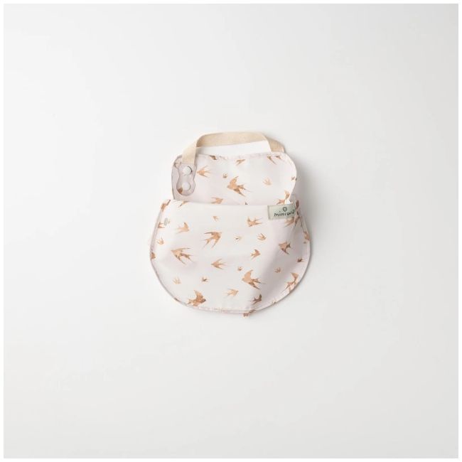 Baveta bebelusi 2 in 1 miniware catch & cover, golden swallow mw_ccgs