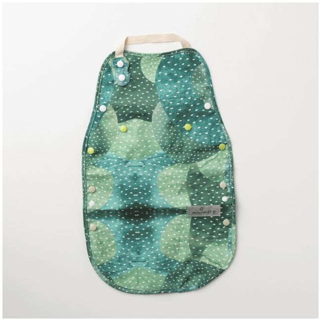 Baveta bebelusi 2 in 1 miniware catch & cover, prickly pear mw_ccpp