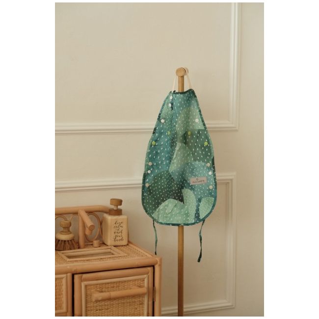 Baveta bebelusi 2 in 1 miniware catch & cover, prickly pear mw_ccpp