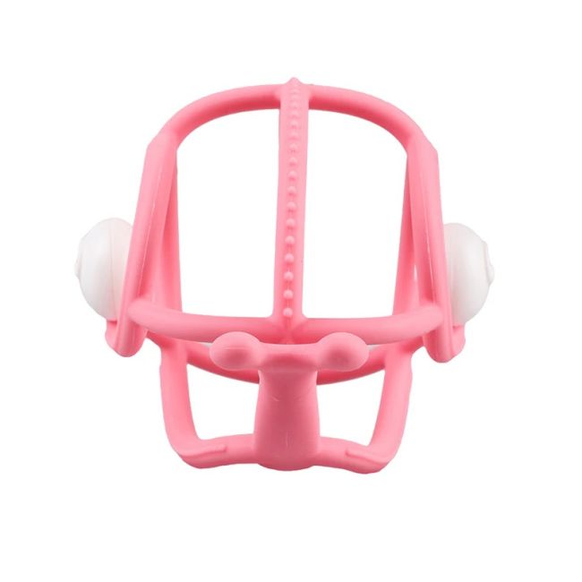 Inel Gingival din silicon Mombella 3 luni+, Melc - Pink KRTM00606