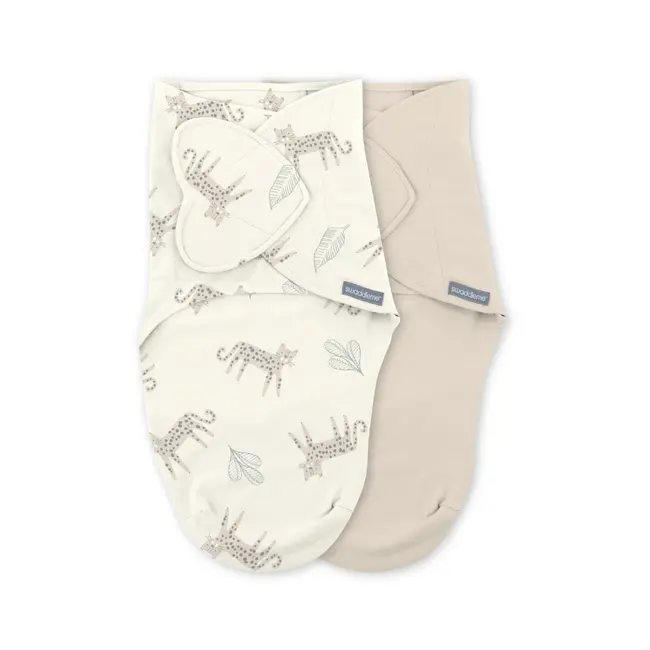 Ingenuity - set 2 sisteme de infasare swaddle me 0-3 luni, colectia monogram, born free bbb17381-071