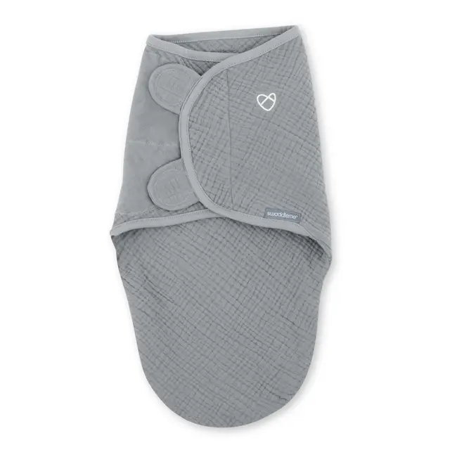 Ingenuity - sistem de infasare swaddle me 0-3 luni, muselina, colectia original, granite bbb17386-076