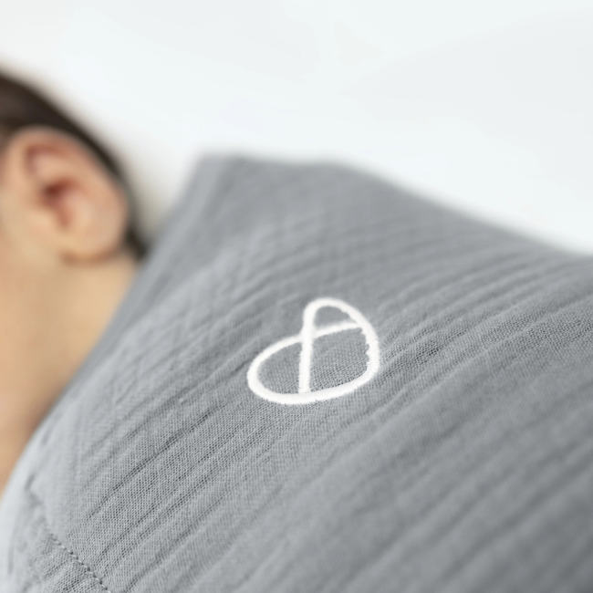 Ingenuity - sistem de infasare swaddle me 0-3 luni, muselina, colectia original, granite bbb17386-076