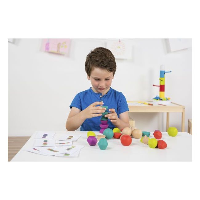 Joc de echilibru din lemn tunulet eco - okeml94051